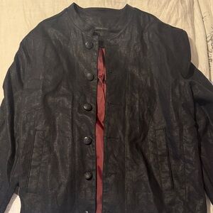 John Varvatos Luxe Black and Red Jacket